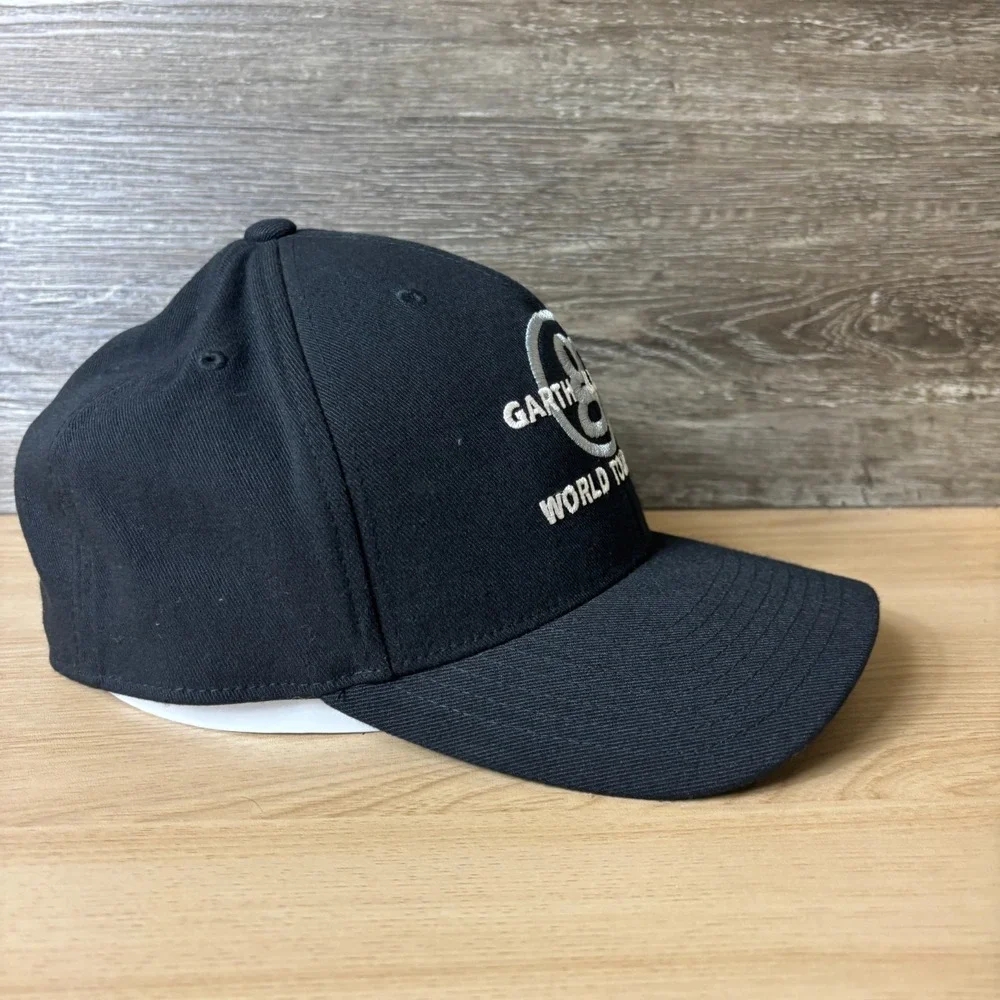 Garth Brooks Hat Cap Strap Back Black World Tour Embroidered Country Music 2014